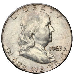 1963 - USA - 1/2 Dolara - Franklin Half Dollar