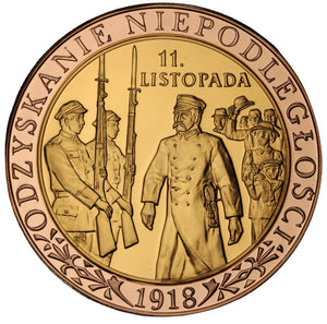 Medal - Odzyskanie Niepodległości 1918r. - Bóg, Honor, Ojczyzna