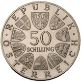 1967 - Austria - 50 Szylingów - 100. Rocznica "Walca nad pięknym Dunajem"