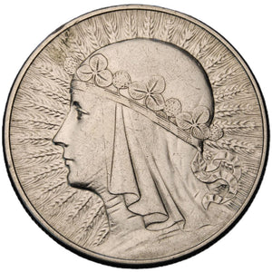 1933 - Polska - 10 zł - Polonia (Głowa Kobiety)