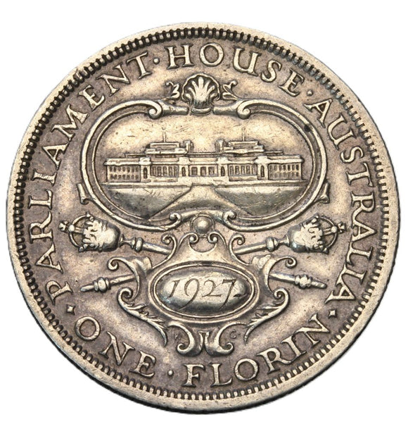 1927 - Australia - 1 Florin - Otwarcie dawnego parlamentu