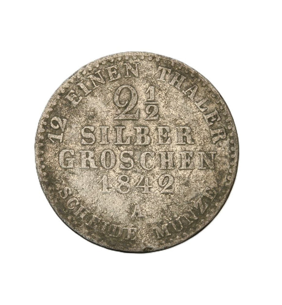 1842 - Niemcy - 2,5 Srebrnego Grosza