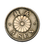 1889-1897 - Japonia - 5 Senów