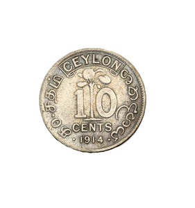 1914 - Sri Lanka - 10 Centów