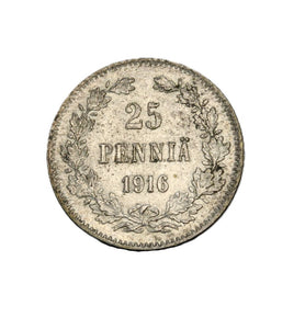 1916 - Finlandia - 25 Pennia