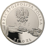 2005 - Polska - 10 zł - Jan Paweł II - 1920-2005 - rewers pozłacany