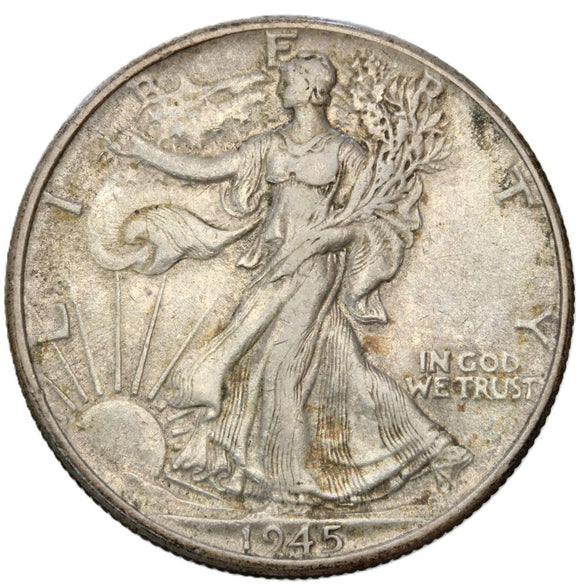 1945 - USA - 1/2 Dolara - Walking Liberty Half Dollar
