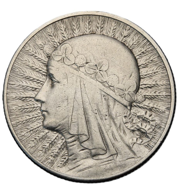 1932 - Polska - 5 zł - Polonia (głowa kobiety)