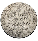 1932 - Polska - 5 zł - Polonia (głowa kobiety)