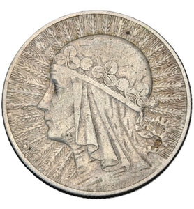 1932 - Polska - 5 zł - Polonia (Głowa Kobiety)