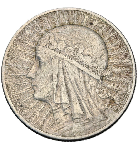 1932 - Polska - 5 zł - Polonia (Głowa Kobiety)