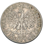 1932 - Polska - 5 zł - Polonia (Głowa Kobiety)