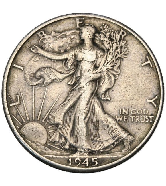 1945 - USA - 1/2 Dolara - Walking Liberty Half Dollar
