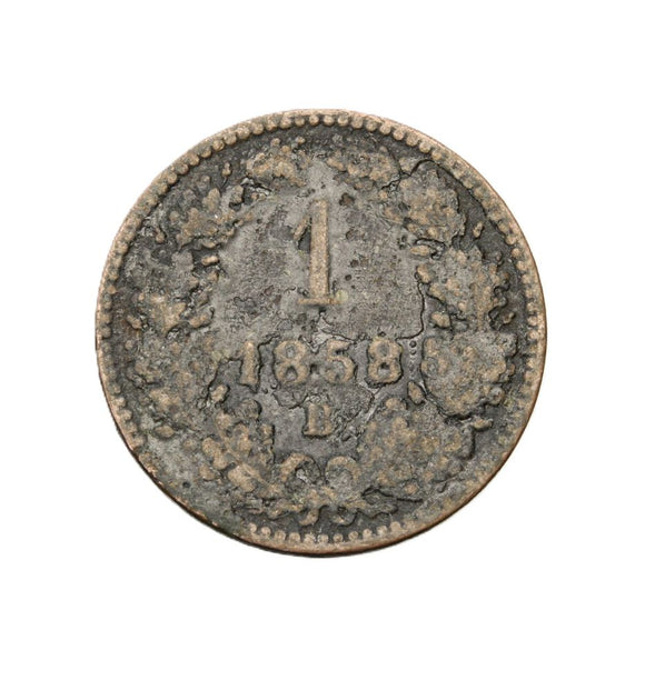 1858 - Austria - 1 Kreuzer
