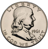 1961 - USA - 1/2 Dolara - Franklin Half Dollar