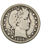 1906 - USA - 1/4 Dolara - Barber Quarter Dollar