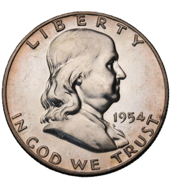 1954 - USA - 1/2 Dolara - Franklin Half Dollar