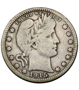 1915 - USA - 1/4 Dolara - Barber Quarter Dollar
