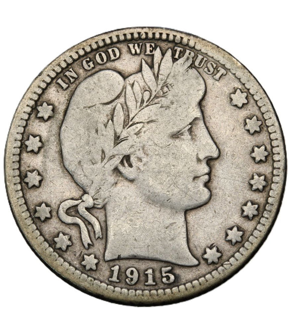 1915 - USA - 1/4 Dolara - Barber Quarter Dollar