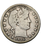 1915 - USA - 1/4 Dolara - Barber Quarter Dollar