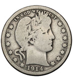 1914 - USA - 1/4 Dolara - Barber Quarter Dollar