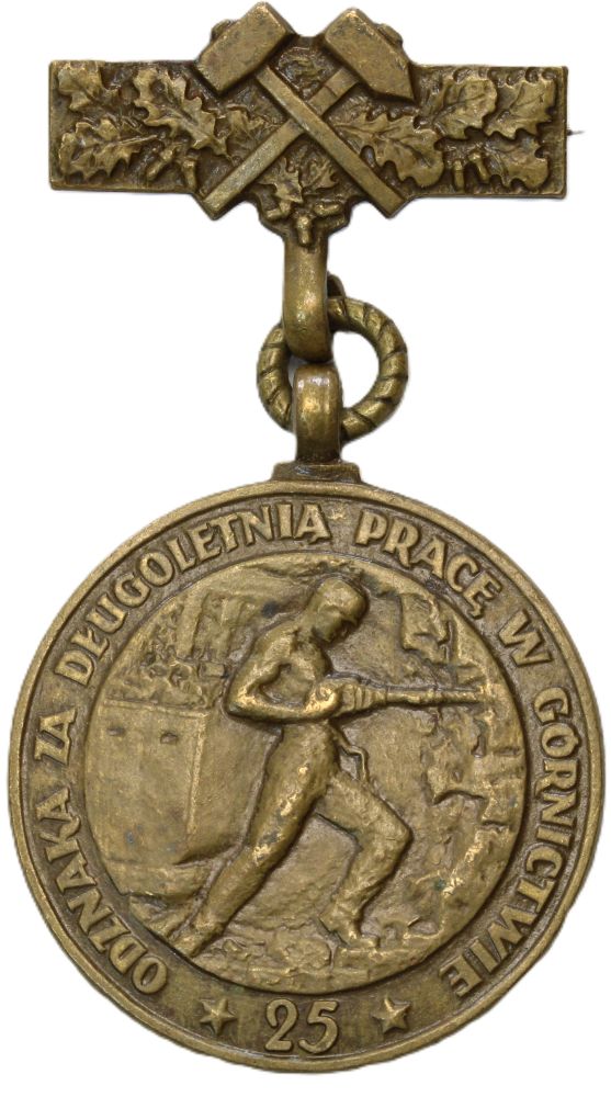 Medal - Odznaka za długoletnią pracę w górnictwie