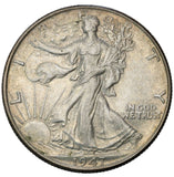 1947 - USA - 1/2 Dolara - Walking Liberty Half Dollar