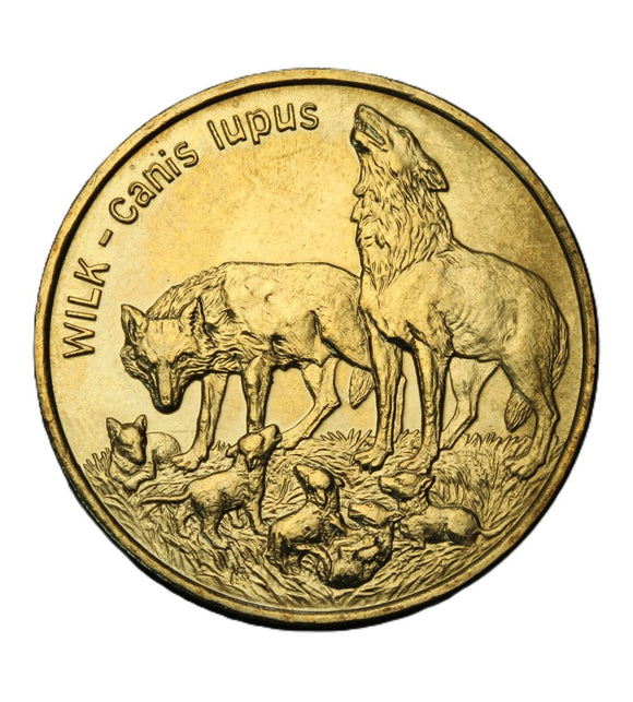 1999 - Polska - 2 zł - Wilk