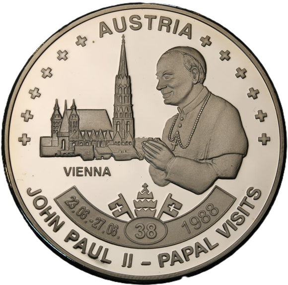 2007 - Niue - 1/2 Dolara - Jan Paweł II w Austrii