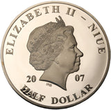 2007 - Niue - 1/2 Dolara - Jan Paweł II w Austrii