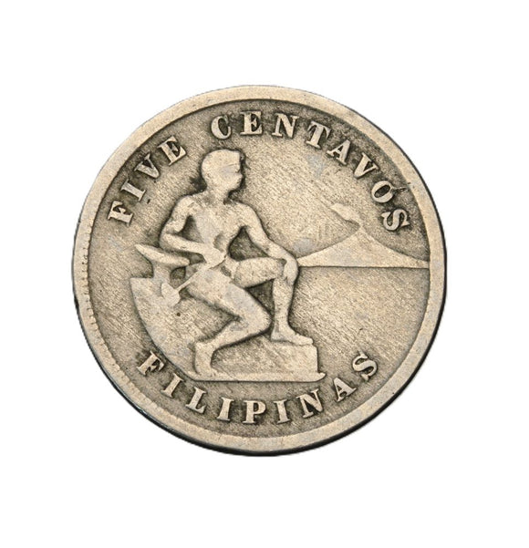 1916 - Filipiny - 5 Centavos