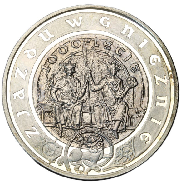 2000 - Polska - 10 zł - 1000 - lecie zjazdu w Gnieźnie