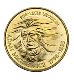 1998 - Polska - 2 zł - 200-lecie Urodzin Adama Mickiewicza