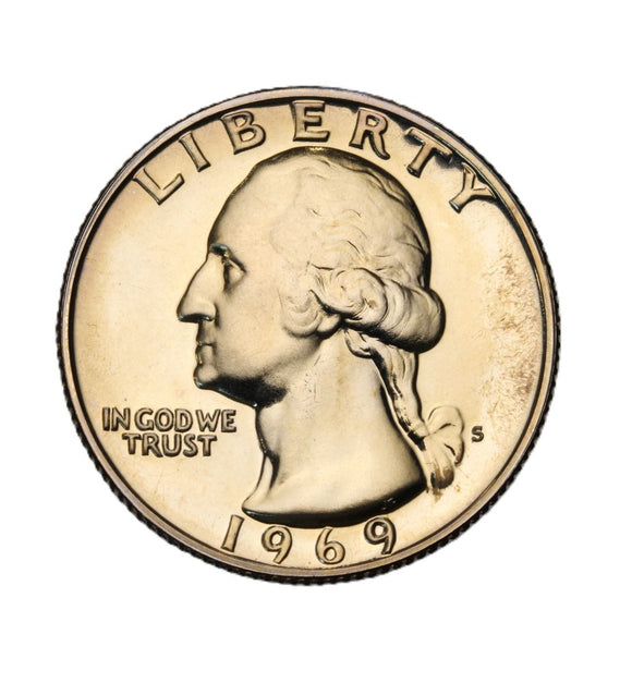 1969 - USA - 1/4 Dolara - Washington Quarter Dollar