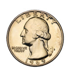 1969 - USA - 1/4 Dolara - Washington Quarter Dollar