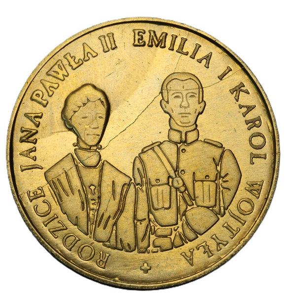 Medal - Rodzice Jana Pawła II - Dom Pielgrzyma w Częstochowie