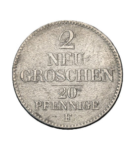 1856 - Niemcy - 2 Nowe Grosze/20 Fenigów