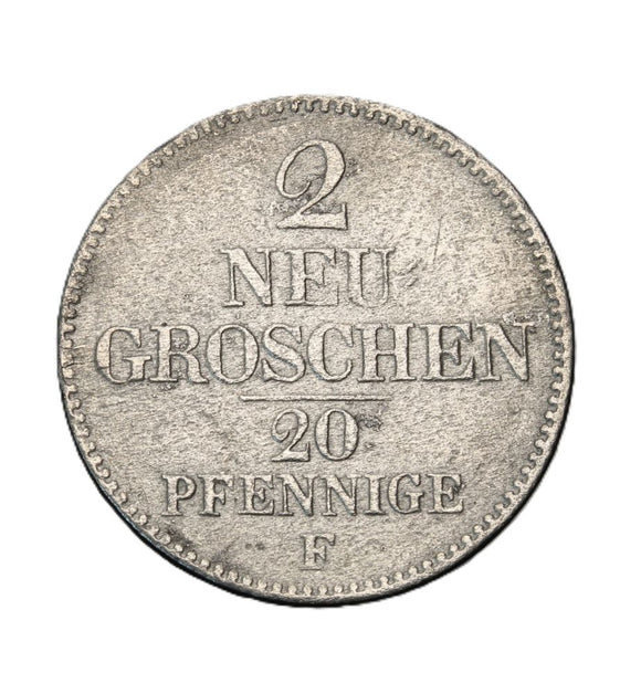 1856 - Niemcy - 2 Nowe Grosze/20 Fenigów