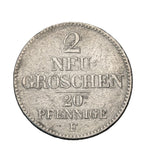 1856 - Niemcy - 2 Nowe Grosze/20 Fenigów
