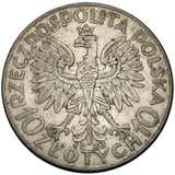 1933 - Polska - 10 zł - Polonia (Głowa Kobiety)