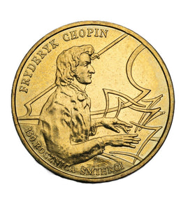 1999 - Polska - 2 zł - 150 Rocznica Śmierci Fryderyka Chopina