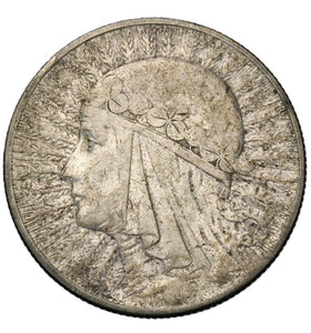 1932 - Polska - 5 zł - Polonia (głowa kobiety)