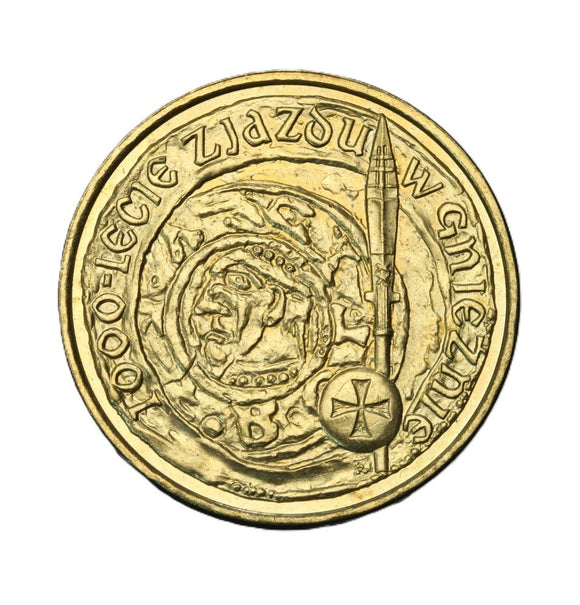 2000 - Polska - 2 zł - 1000-lecie Zjazdu w Gnieźnie
