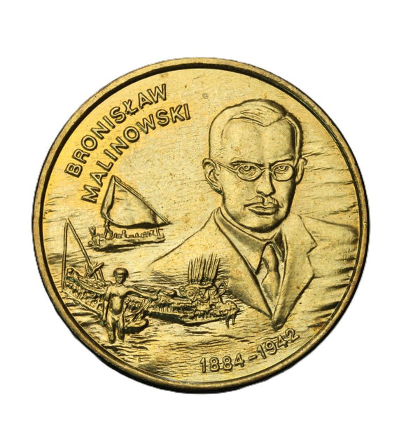 2002 - Polska - 2 zł - Bronisław Malinowski