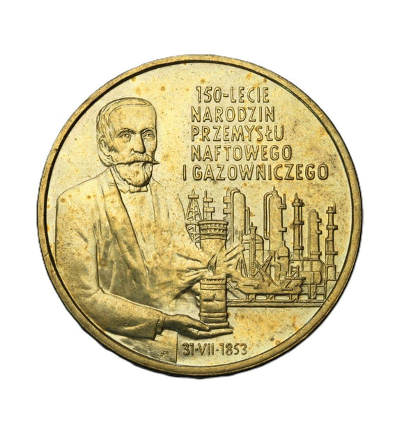 2003 - Polska - 2 zł - 150-lecie Narodzin Przemysłu Naftowego i Gazowniczego