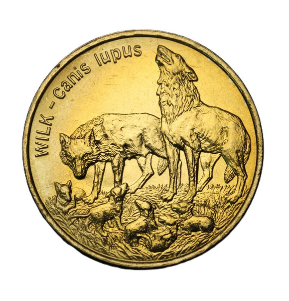 1999 - Polska - 2 zł - Wilk