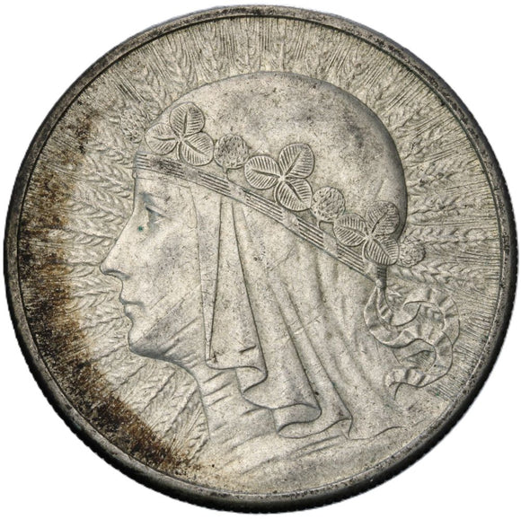 1932 - Polska - 10 zł - Polonia (Głowa Kobiety)