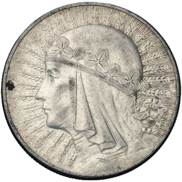 1932 - Polska - 10 zł - Polonia (Głowa Kobiety)