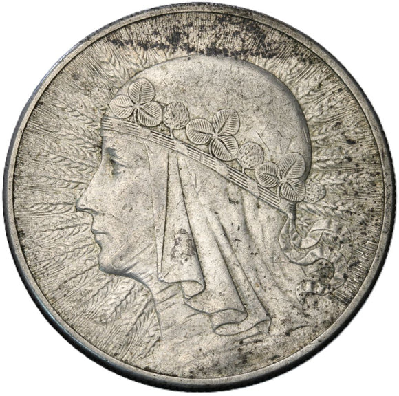 1932 - Polska - 10 zł - Polonia (Głowa Kobiety)