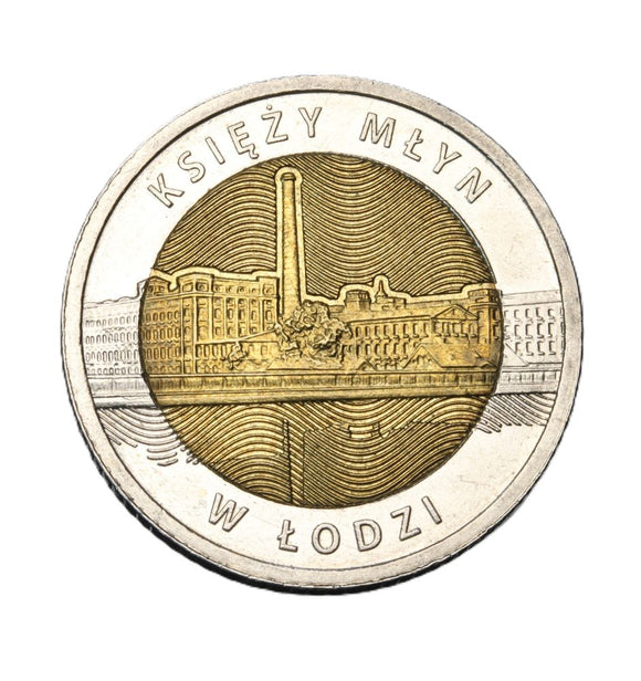 2016 - Polska - 5 zł - Księży Młyn w Łodzi